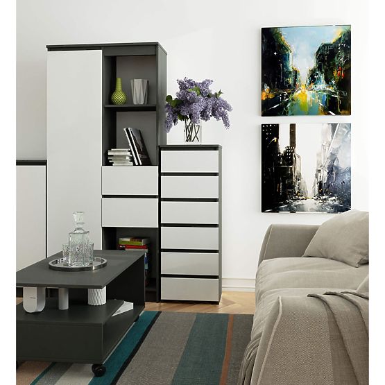 KOMODA CL6 PK GRAFIT SIVA / BIJELA