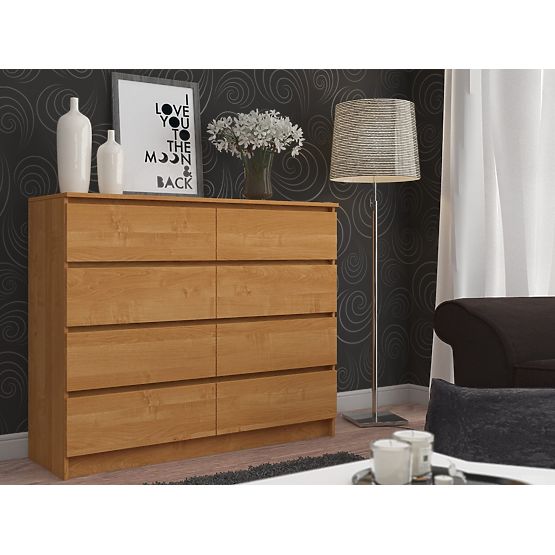 KOMODA K 120 cm 8 LADICA PK JELA