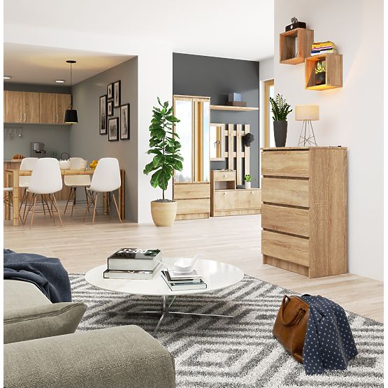 KOMODA K 60 cm 4 LADICE PK HRAST SONOMA