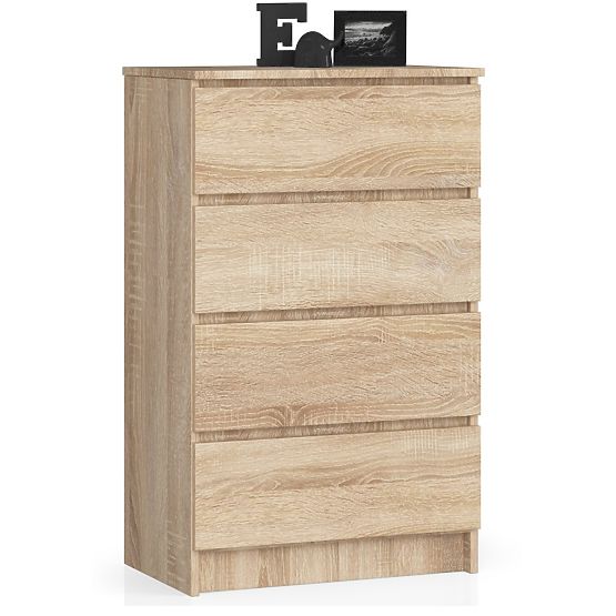 KOMODA K 60 cm 4 LADICE PK HRAST SONOMA