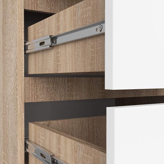 KOMODA K 60 cm 4 LADICE PK SONOMA / BIJELA