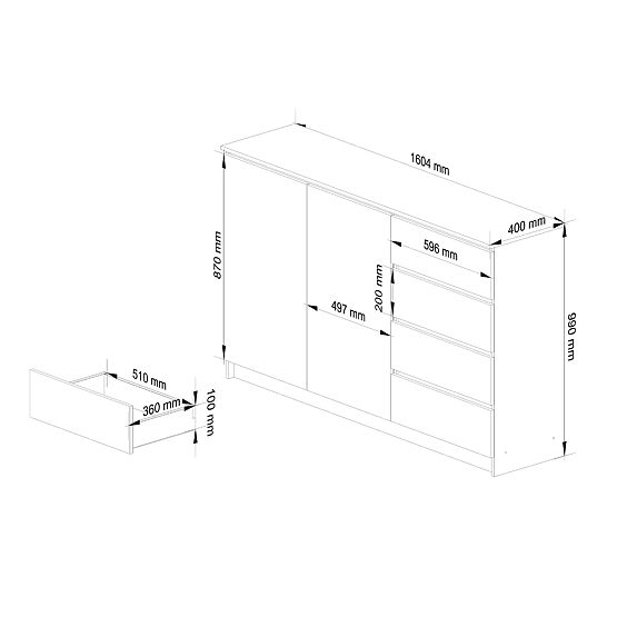 KOMODA K013 CLP PK BIJELA