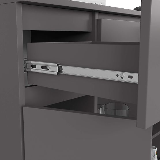 KOMODA K100 2D 3SZ 1P PK GRAFIT SIVA