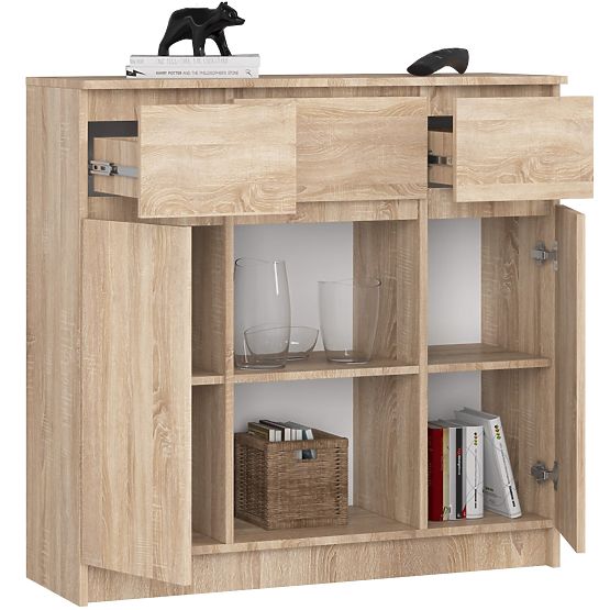 KOMODA K100 2D 3SZ 1P PK HRAST SONOMA