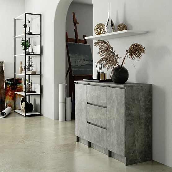 KOMODA K100 2D 3SZ PK BETON