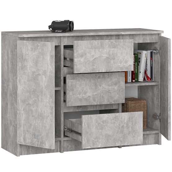 KOMODA K100 2D 3SZ PK BETON