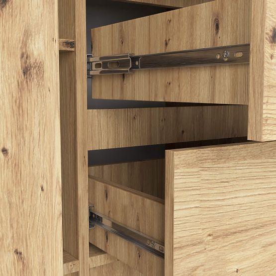 KOMODA K100 2D 3SZ PK HRAST ARTISAN