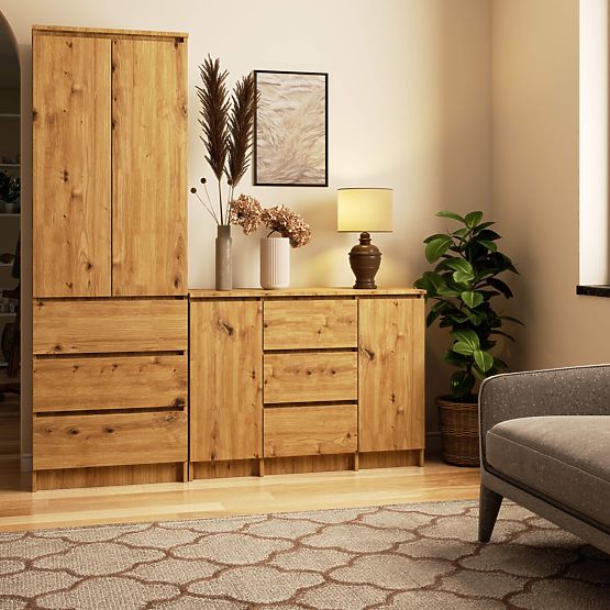 KOMODA K100 2D 3SZ PK HRAST ARTISAN