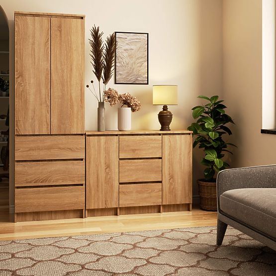 KOMODA K100 2D 3SZ PK HRAST SONOMA