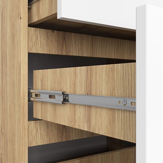 KOMODA K120 10SZ CLP PK HRAST ARTISAN / BIJELA