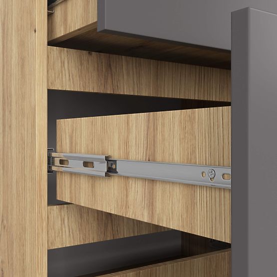 KOMODA K120 10SZ CLP PK HRAST ARTISAN / SIVA