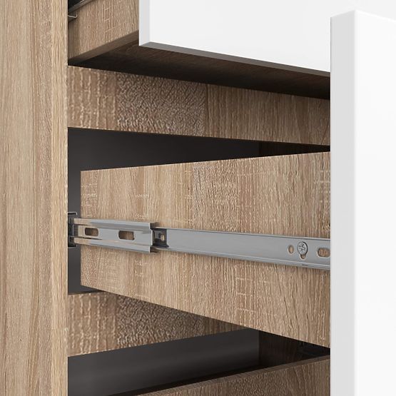 KOMODA K120 10SZ CLP PK HRAST SONOMA / BIJELA