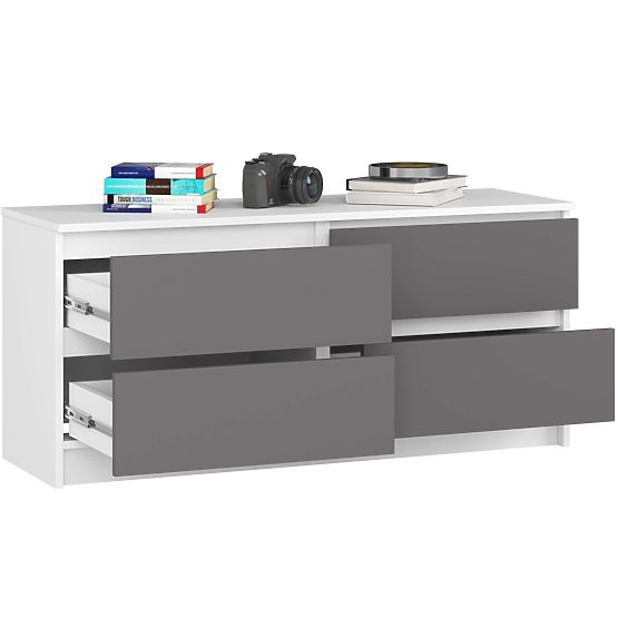 KOMODA K120 4SZ CLP PK BIJELA / SIVA