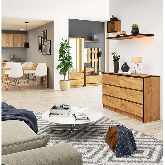 KOMODA K120 6 LADICA CLP HRAST CRAFT