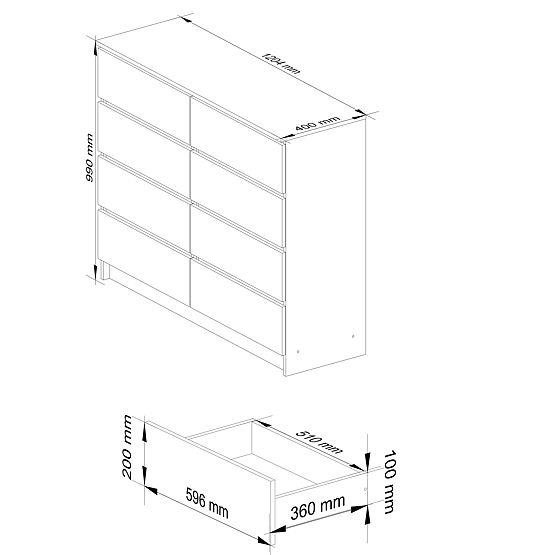 KOMODA K120 8SZ PK BIJELA