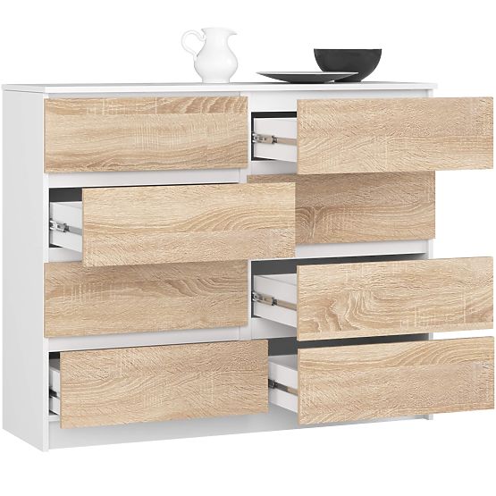 KOMODA K120 8SZ PK BIJELA / SONOMA