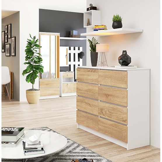 KOMODA K120 8SZ PK BIJELA / SONOMA