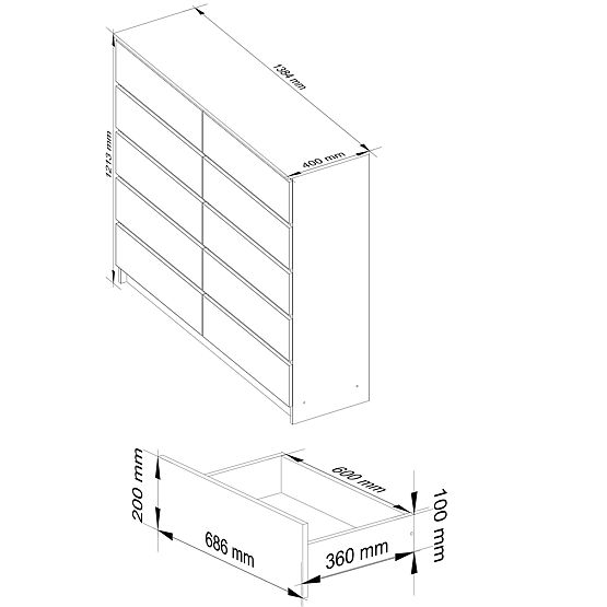 KOMODA K140 10SZ CLP PK BIJELA