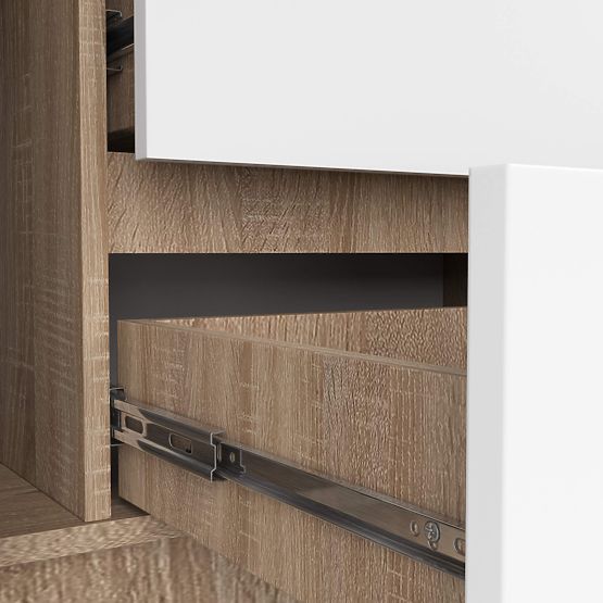 KOMODA K140 2D 4SZ CLP PK HRAST SONOMA / BIJELA