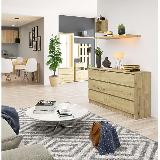 KOMODA K140 6SZ CLP HRAST ARTISAN