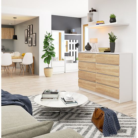 KOMODA K140 8SZ CLP PK BIJELA / SONOMA