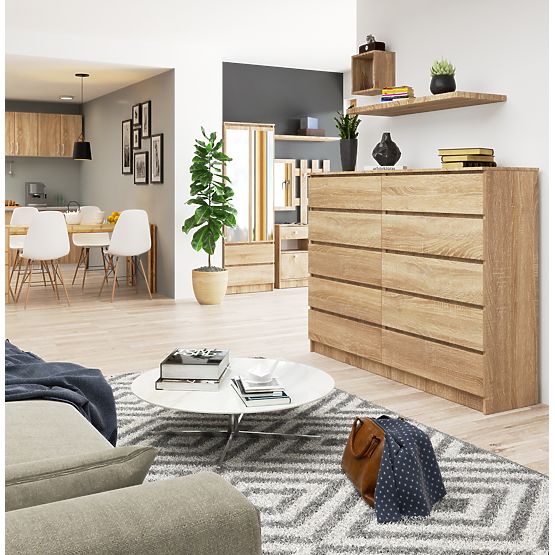 KOMODA K160 10 LADICA CLP PK HRAST SONOMA