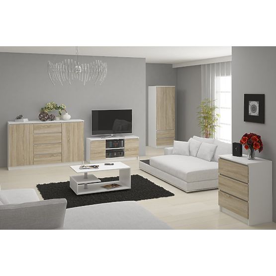 KOMODA K160 2D 4SZ CLP PK BIJELA / SONOMA