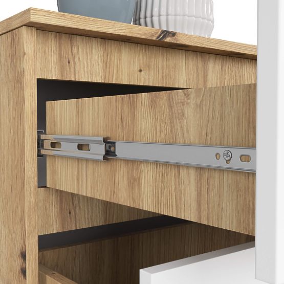 KOMODA K160 4SZ CLP PK HRAST ARTISAN / BIJELA