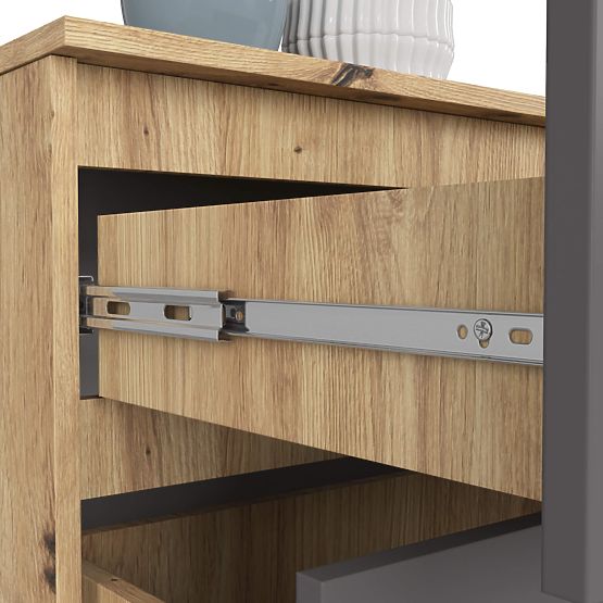 KOMODA K160 4SZ CLP PK HRAST ARTISAN / SIVA