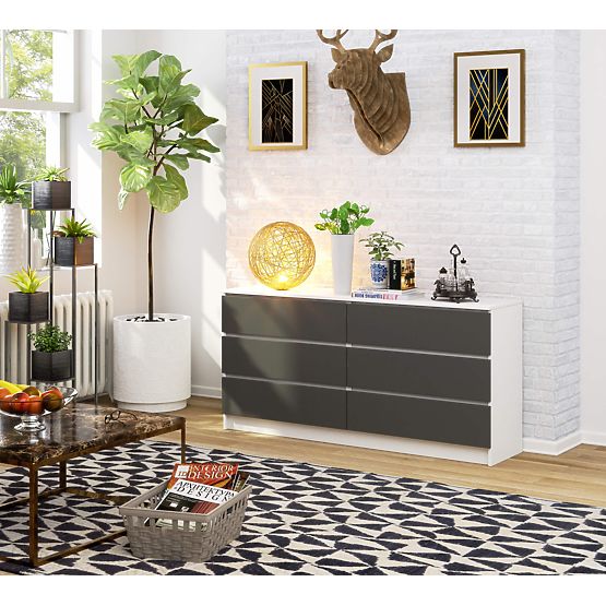 KOMODA K160 6SZ CLP PK BIJELA / SIVA