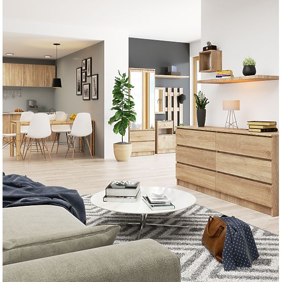 KOMODA K160 6SZ CLP PK HRAST SONOMA