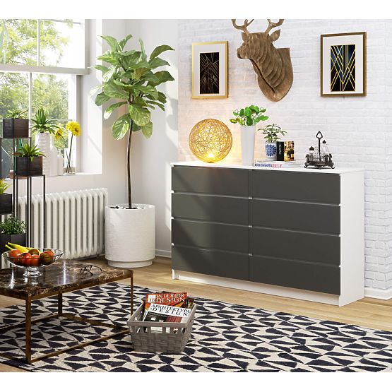 KOMODA K160 8SZ CLP PK BIJELA / SIVA