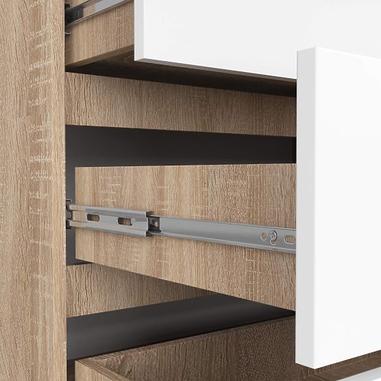 KOMODA K160 8SZ CLP PK HRAST SONOMA / BIJELA