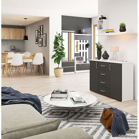 KOMODA K45 PK BIJELA / GRAFITNO SIVA