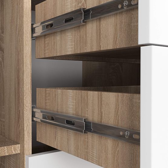 KOMODA K45 PK HRAST SONOMA / BIJELA