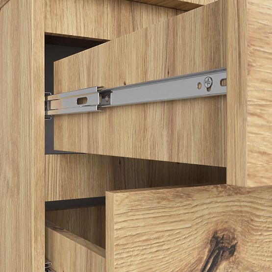 KOMODA K60 3 LADICE CLP PK HRAST ARTISAN