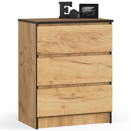 KOMODA K60 3 LADICE CLP PK HRAST CRAFT