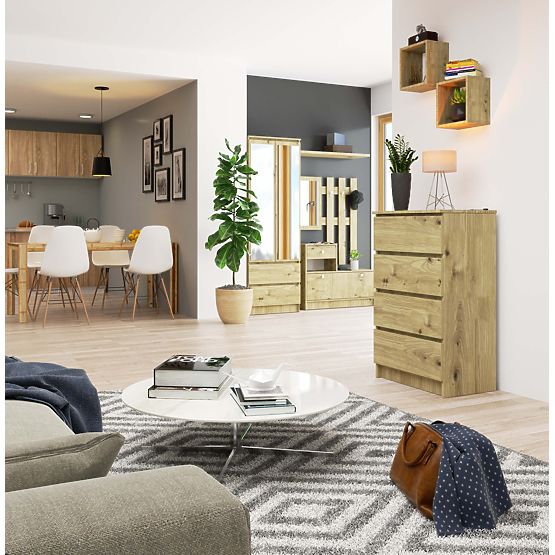 KOMODA K60 4 LADICE PK HRAST ARTISAN