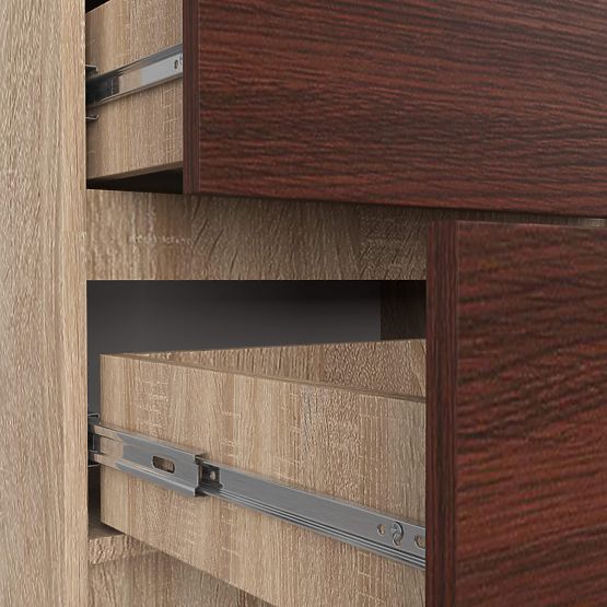 KOMODA K60 5 LADICA CLP PK HRAST SONOMA / WENGE