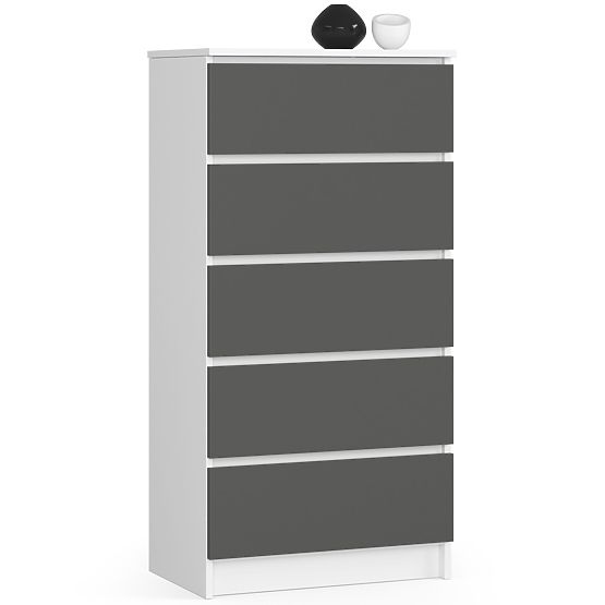 KOMODA K60 5SZ CLP PK BIJELA / SIVA