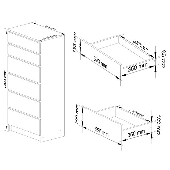 KOMODA K60 6SZ CLP PK BIJELA