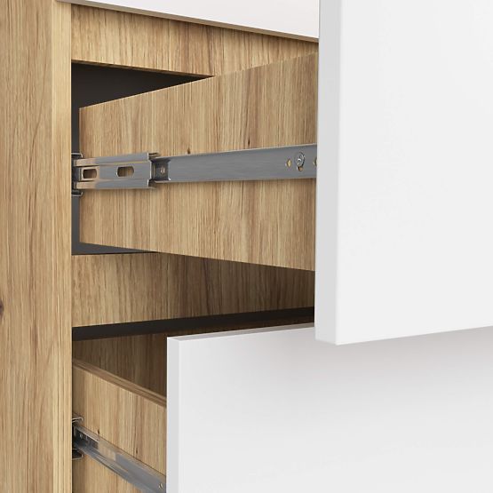 KOMODA K60 6SZ CLP PK HRAST ARTISAN / BIJELA