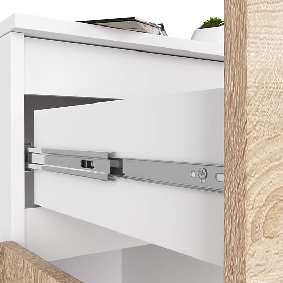 KOMODA K80 2D 1SZ CLP PK BIJELA / HRAST SONOMA