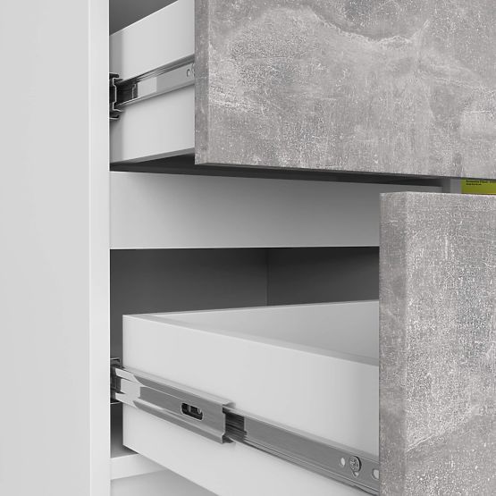 KOMODA K80 JERRY 1D 3SZ PK BIJELA / BETON