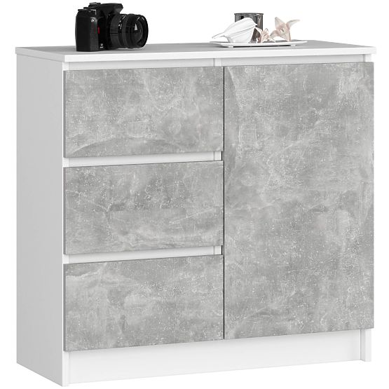 KOMODA K80 JERRY 1D 3SZ PK BIJELA / BETON