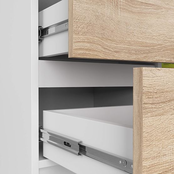 KOMODA K80 JERRY 1D 3SZ PK BIJELA / HRAST SONOMA