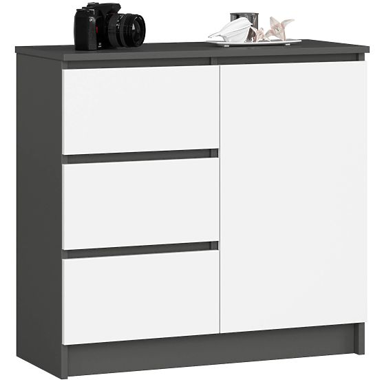 KOMODA K80 JERRY 1D 3SZ PK GRAFIT SIVA / BIJELA