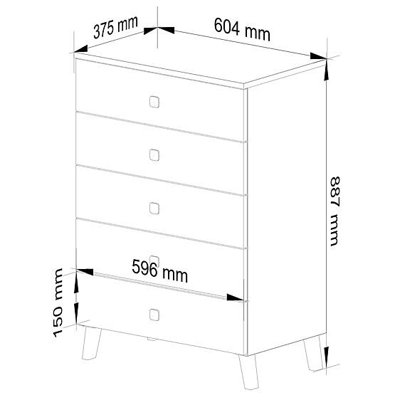 KOMODA MOBI K-05 BIJELA CRNA