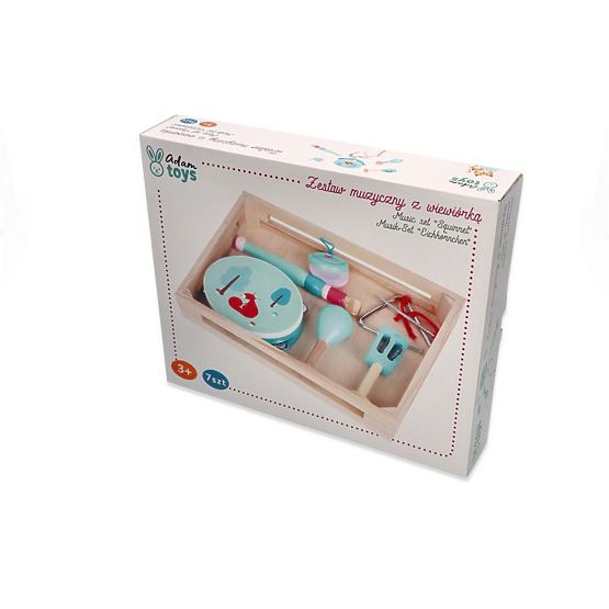 Komplet glazbenih instrumenata s vjevericom