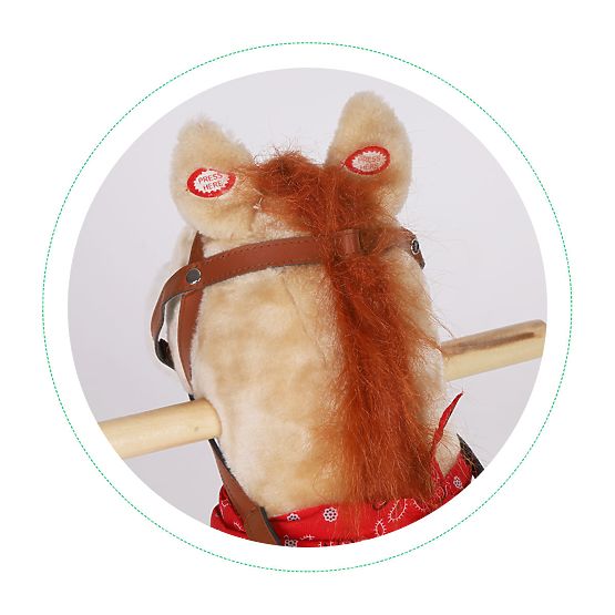 Konjić za ljuljanje 2 u 1 bež boje